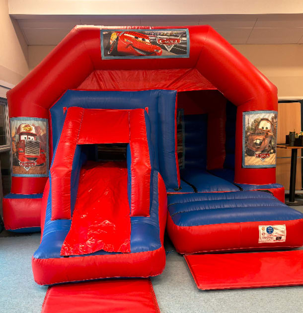 Red And Blue Combo Castle - Disney Pixa Cars Theme