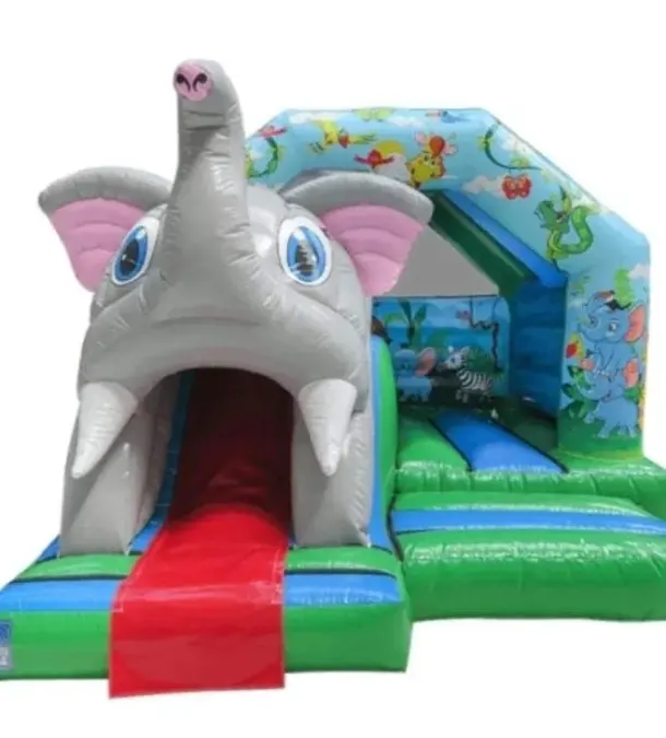 3d Elephant 13 X 16 Bouncy Castle Slide Bounce