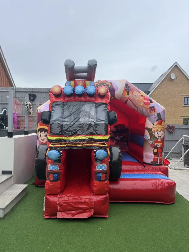 Fire Engine Bouncy Castle