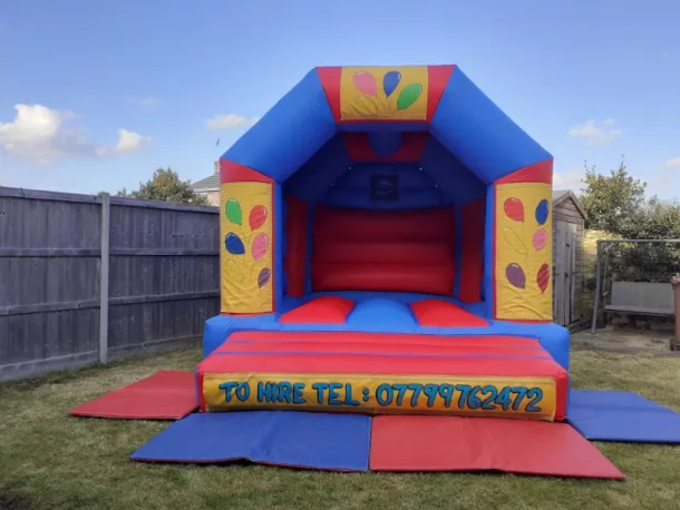 12ft X 12ft Red And Blue Balloons Castle