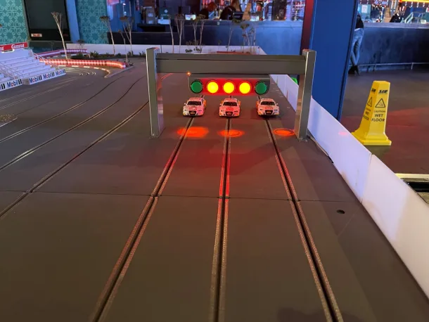 3 Lane Scalextric Track