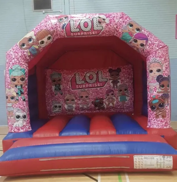 Lol Blue And Red Bouncy Castle