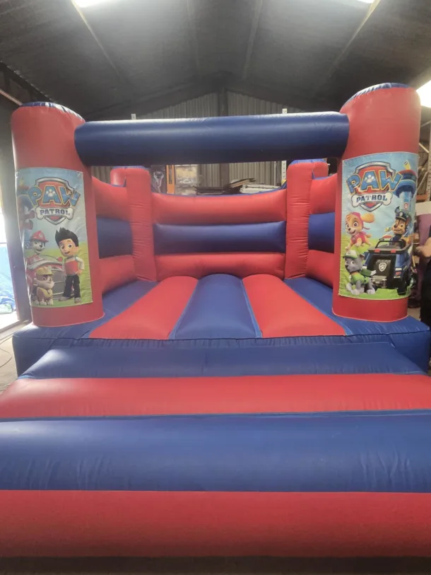 Mickey Mouse Red And Blue H Frame Bouncy Castle