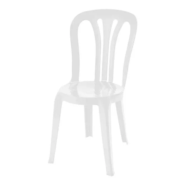 White Plastic Bistro Chair