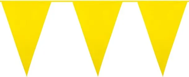 Yellow Standard Plastic Bunting 10m (20 Flags)