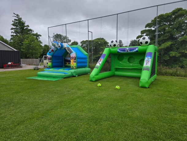 Football Bouncy Castle And Penalty Shootout Package