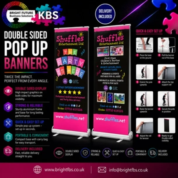 Double Sided Pop Up Banner