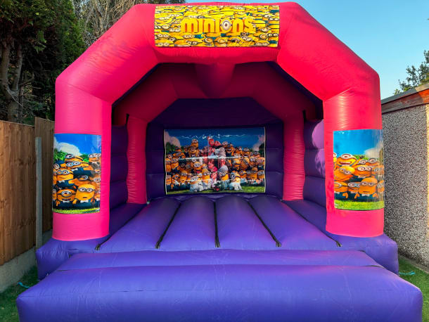 15ft X 12ft Pink And Purple Castle - Minions Theme