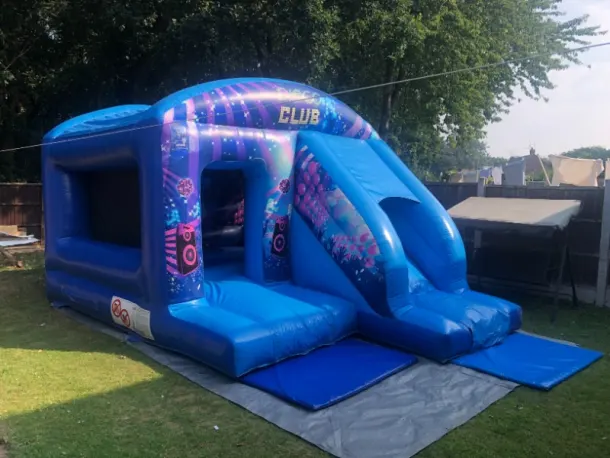 Disco Bouncy Castle With Slide