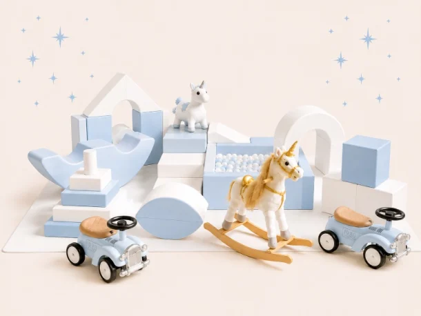 Moonbeam Soft Play Package - Blue And White