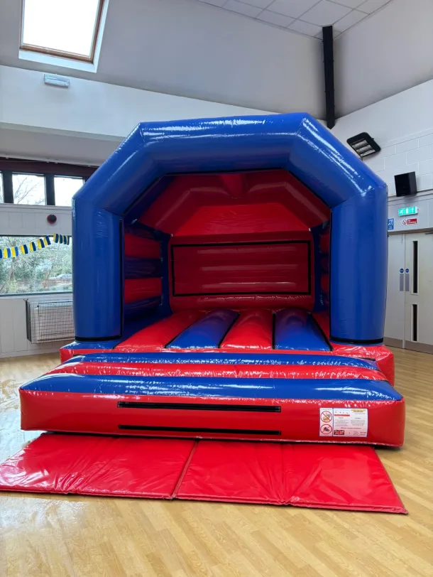 Red And Blue Gloss Bouncy Castle