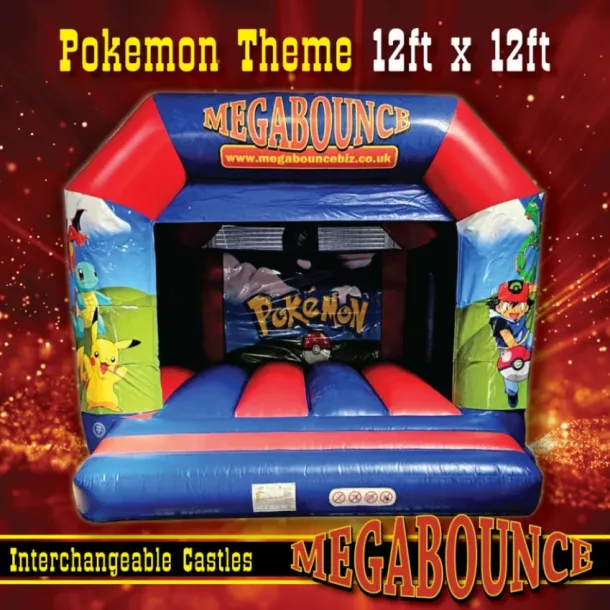 12ft X 12ft Pokemon Interchangeable Bouncy Castle
