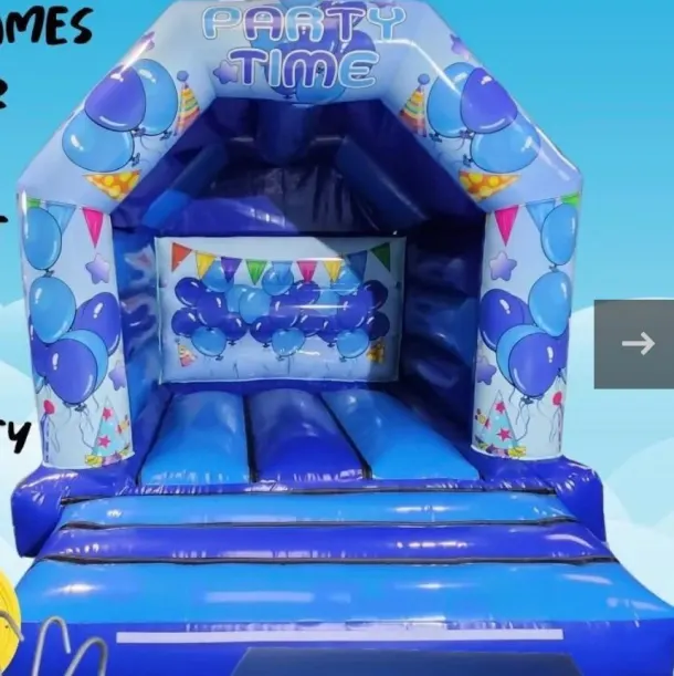 10ft X 12ft Blue Party Time Castle