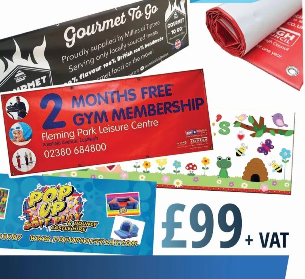 4 X Pvc Banners Offer 6x2ft