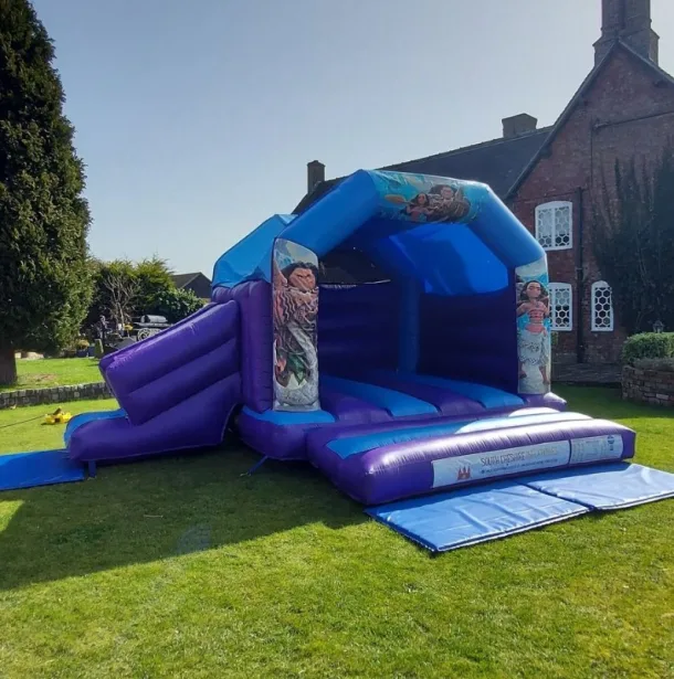 Moana Slide Combo Castle 15ft X 17ft Blue And Purple