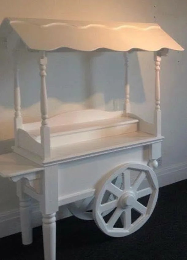 White Candy Cart