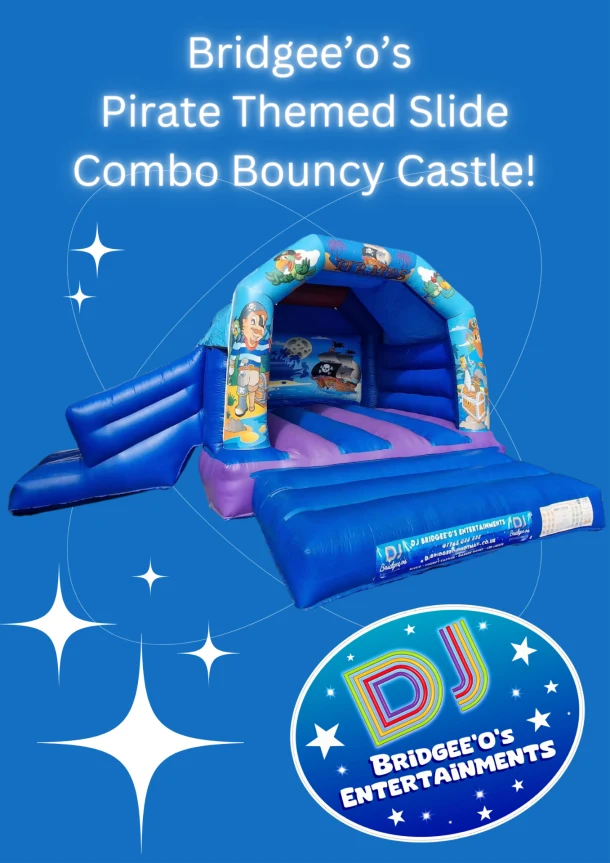 Pirate Themed Combo Slide Bouncy Castle
