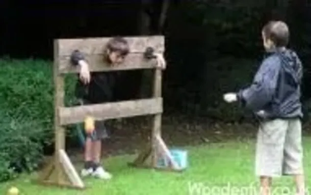 Medieval Wooden Stocks