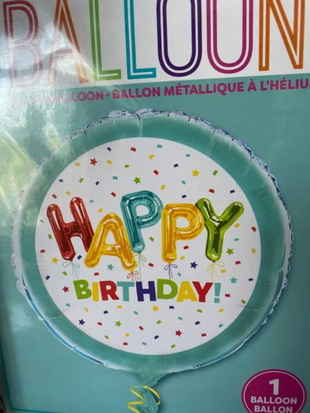 Happy Birthday Helium Balloon