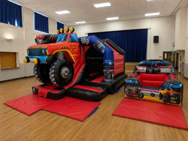 Monster Truck Bounce N Slide And Ball Pool Package