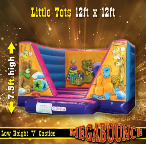 12ft X 12ft Low Height Little Tots Bouncy Castle