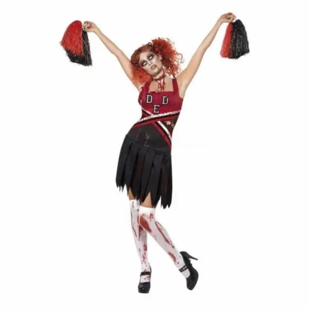 High School Horror Cheer Leader Fancy Dress Costume