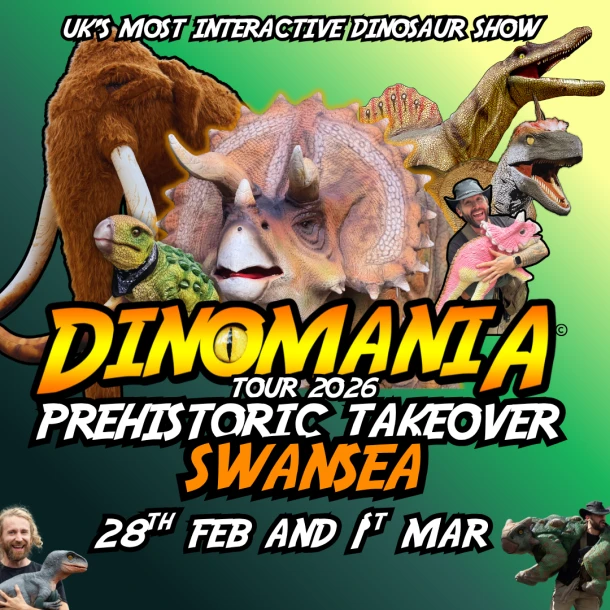 Dinomania Prehistoric Takeover Swansea