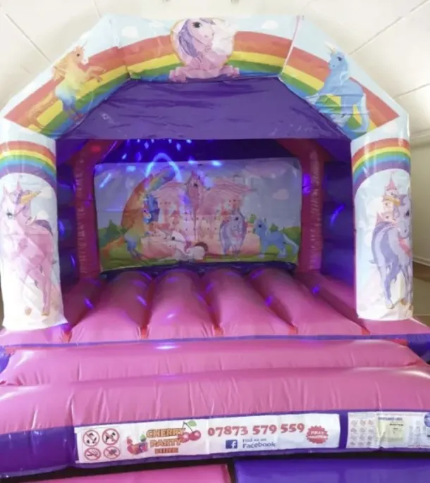 Pink Unicorn Bouncy Castle