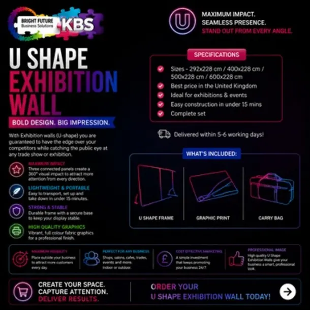 U Shape Exhibition Wall