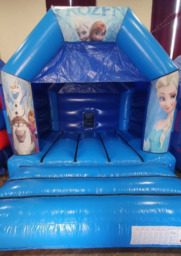 Blue Frozen Bouncy Castle