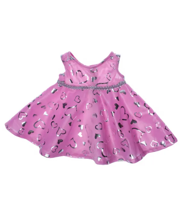 Pink/silver Dress 8 Inch