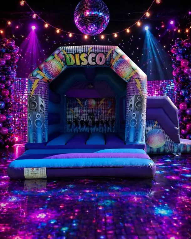 Disco Bouncy Castle Combi