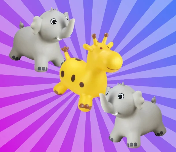 3 Jungle Animal Hoppers