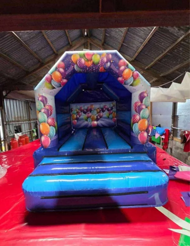 10 X 12 Blue Party Time Balloon Castle