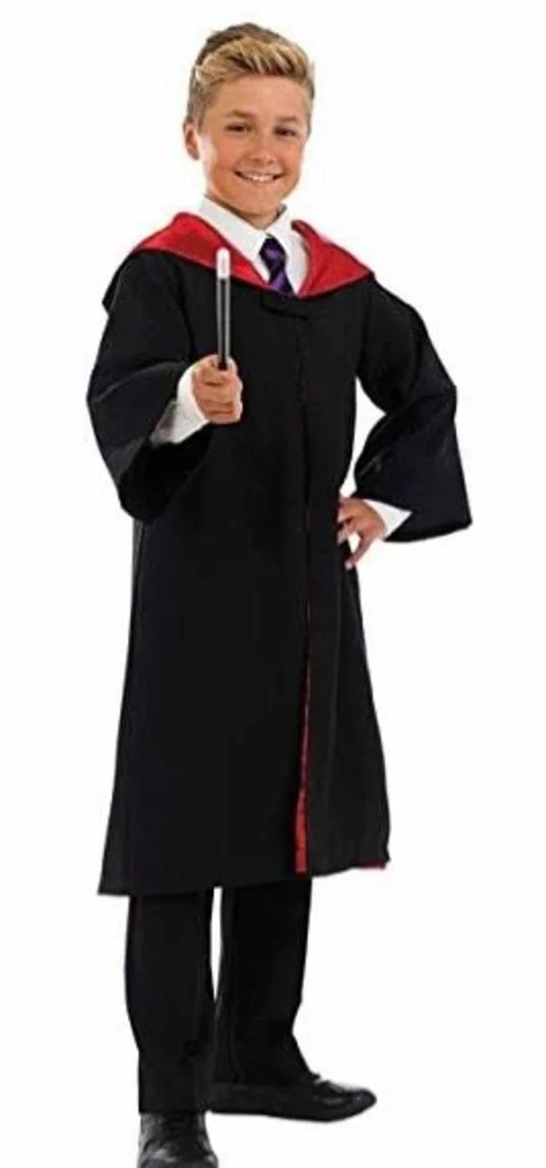 Unisex Wizard Hooded Cape And Wand Small