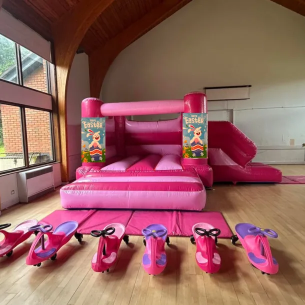 Pink Easter Combi Castle Hire 2