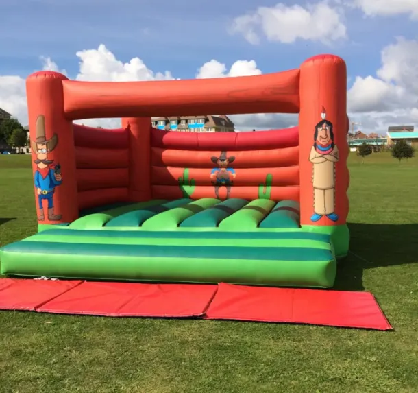 18ft By 18ft Western Theme Adult Bouncy Castle