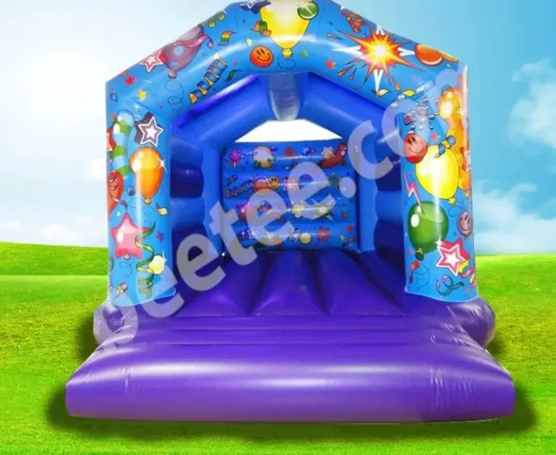 Adult Friendly 14 X 19 Bouncy Castle Blue And Purple