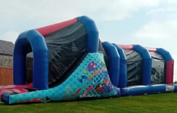 Celebration Red And Blue Obstacle Course