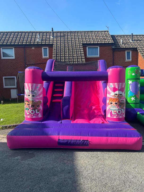 Pink And Purple 5ft 6 Platform Slide Lol