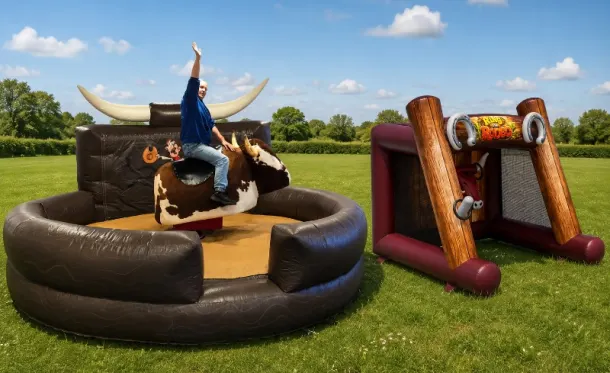 Rodeo Bull And Rodeo Hoopla