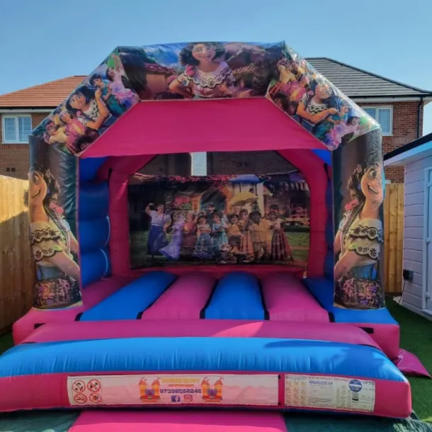 Pink And Blue 12ft X 12ft Encanto Bouncy Castle