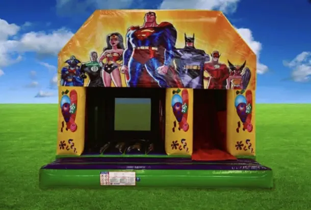 Superhero Themed Combi Castle