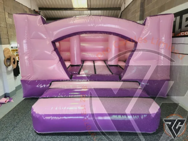 12ft X 14ft Pink And Purple V Front Arch Bouncer