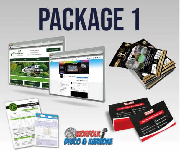 New Business Start Up - Website, Design & Print Package 1