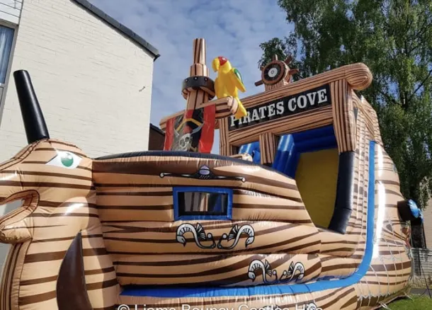 23ft X 14ft X 18ft Pirate Cove Adventure Slide
