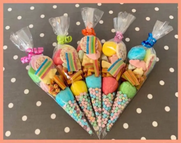 Rainbow Unicorn Sweetie Cones