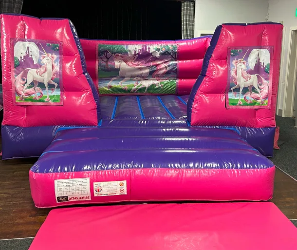 15ft X 12ft Pink And Purple  Box Indoor Castle - Unicorn Theme