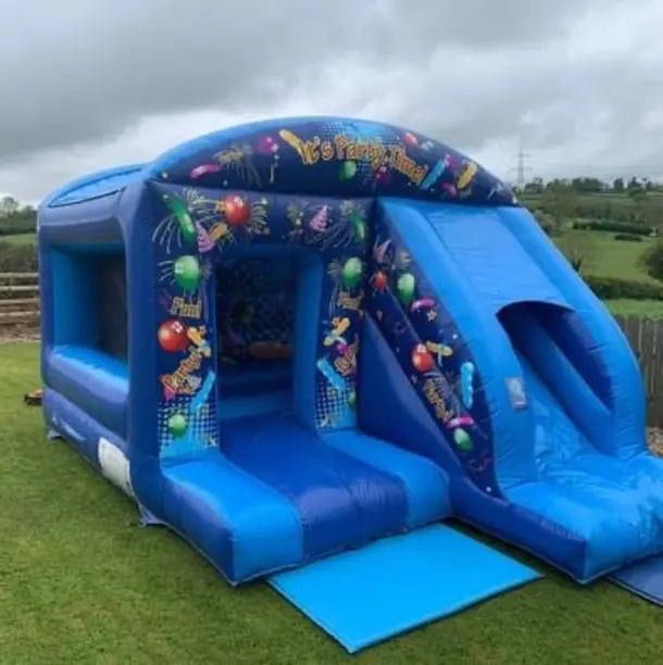 Blue Combi Bouncy Castle