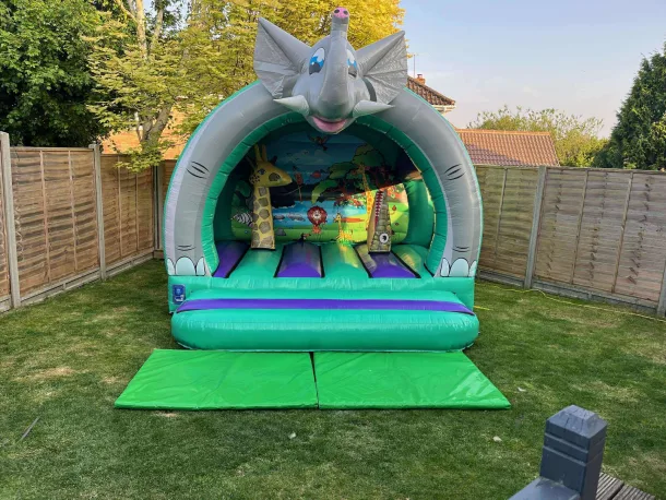 3d Jungle Bouncy Castle With Bish Bash